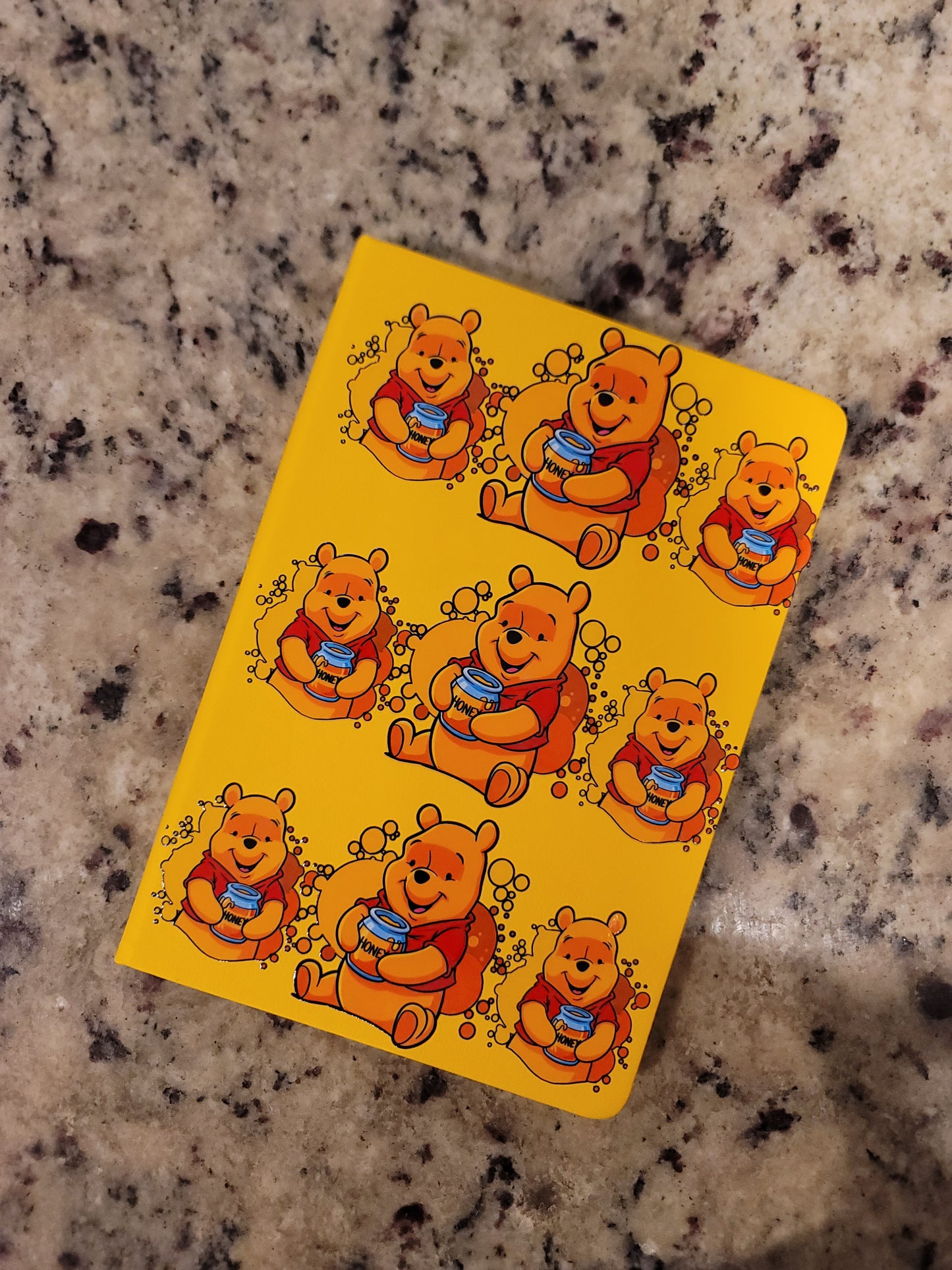 Honey Bear Inspired A5 Notebook | Cute Faux Leather Journal | Sweet Bee & Honey Writing Notebook | Everyday Planner | BNH Creations