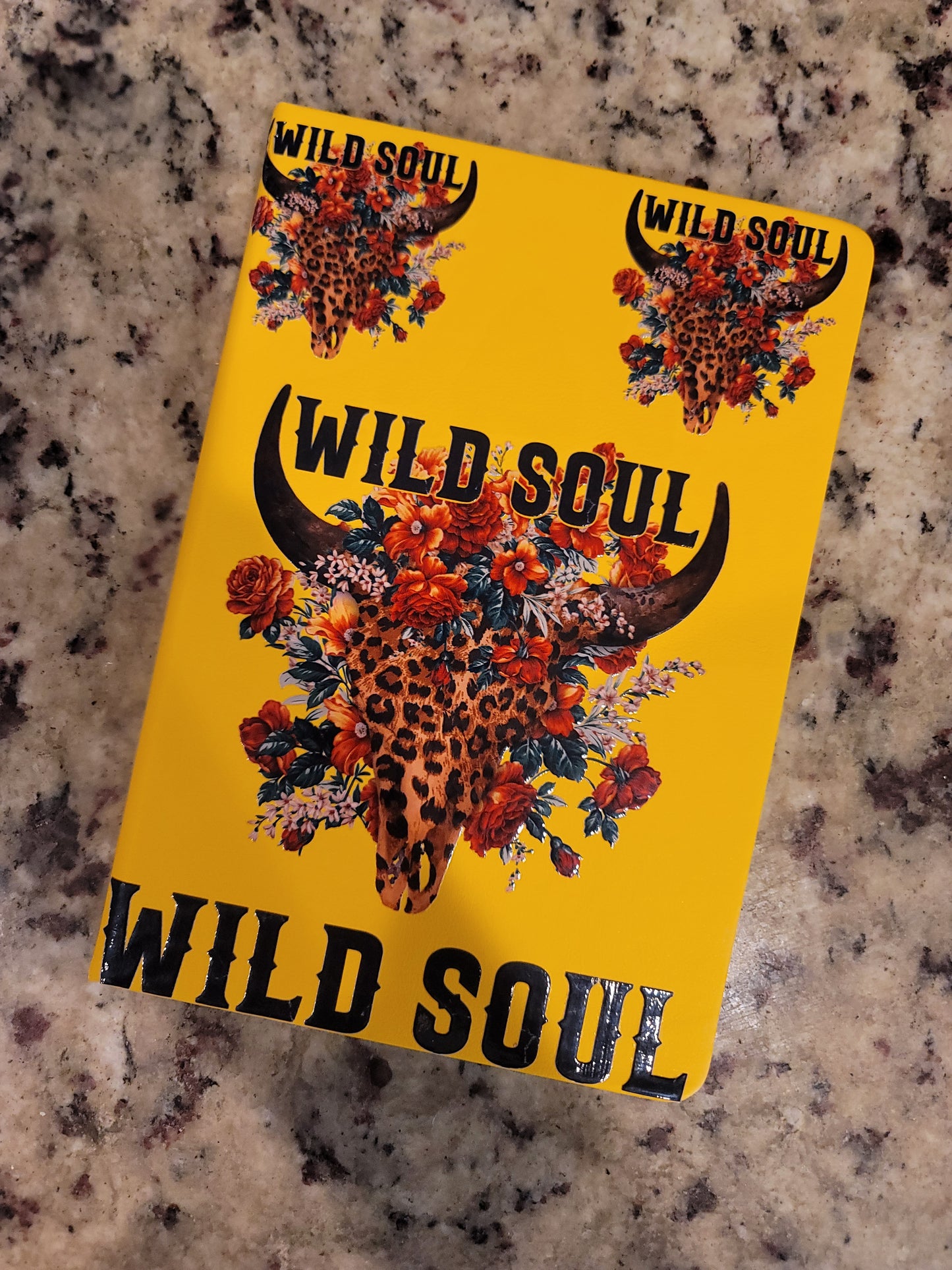 Wild Soul Western A5 Hardcover Notebook | Leopard Cow Skull Journal | Floral Western Notebook | School, Journaling & Note Taking | BNH Creations