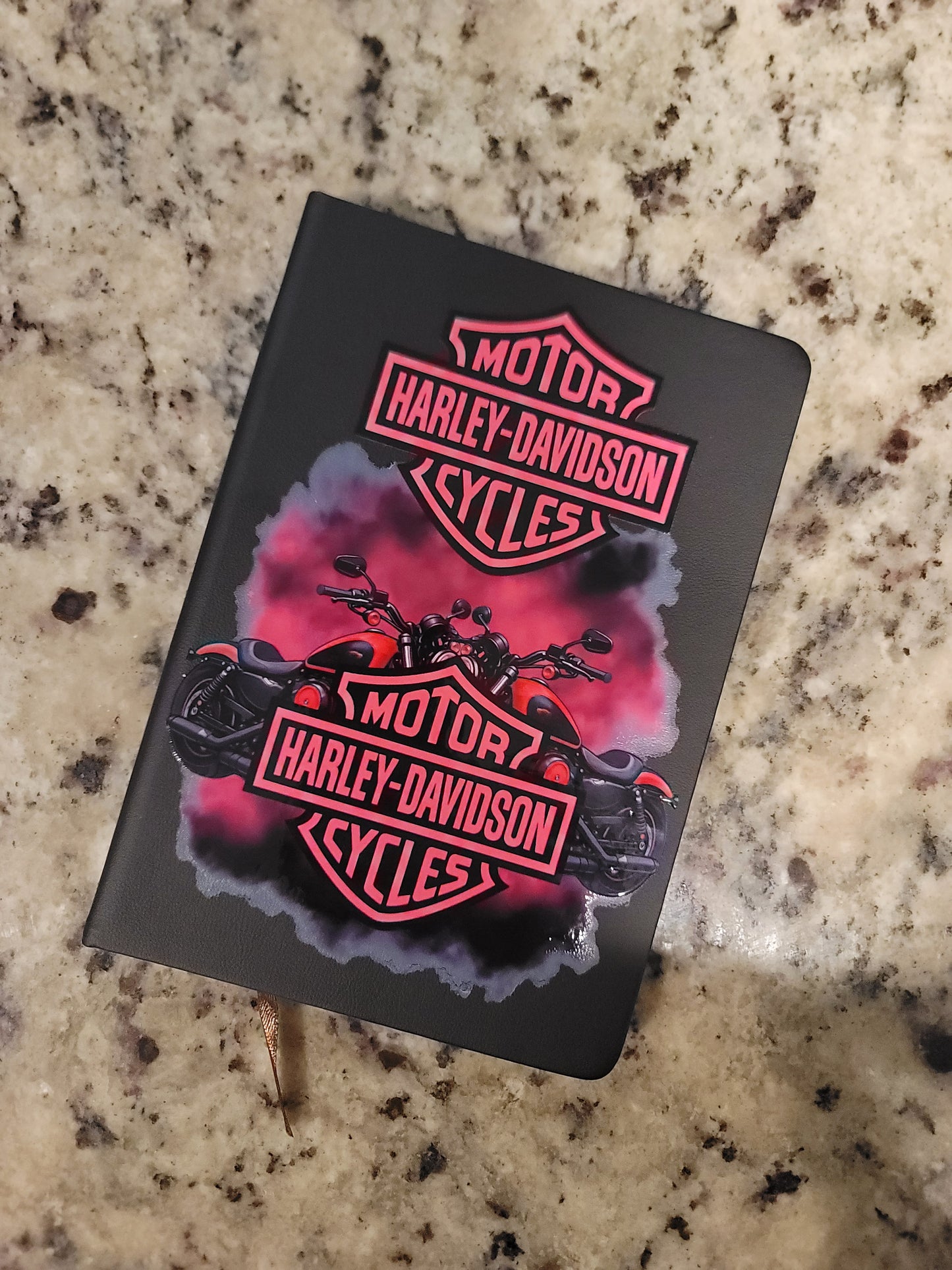 Motorcycle Inspired A5 Notebook | Faux Leather Journal | Rider Gift | Travel Notebook | Everyday Writing Journal | BNH Creations