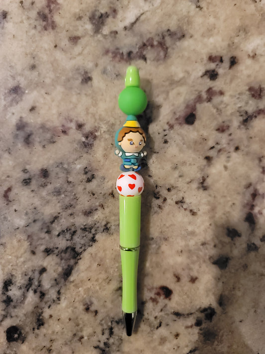 Whimsical Storybook Beaded Pen | Handmade Fantasy Ballpoint Pen | Refillable Silicone Bead Pen | Cute Desk Accessory & Gift