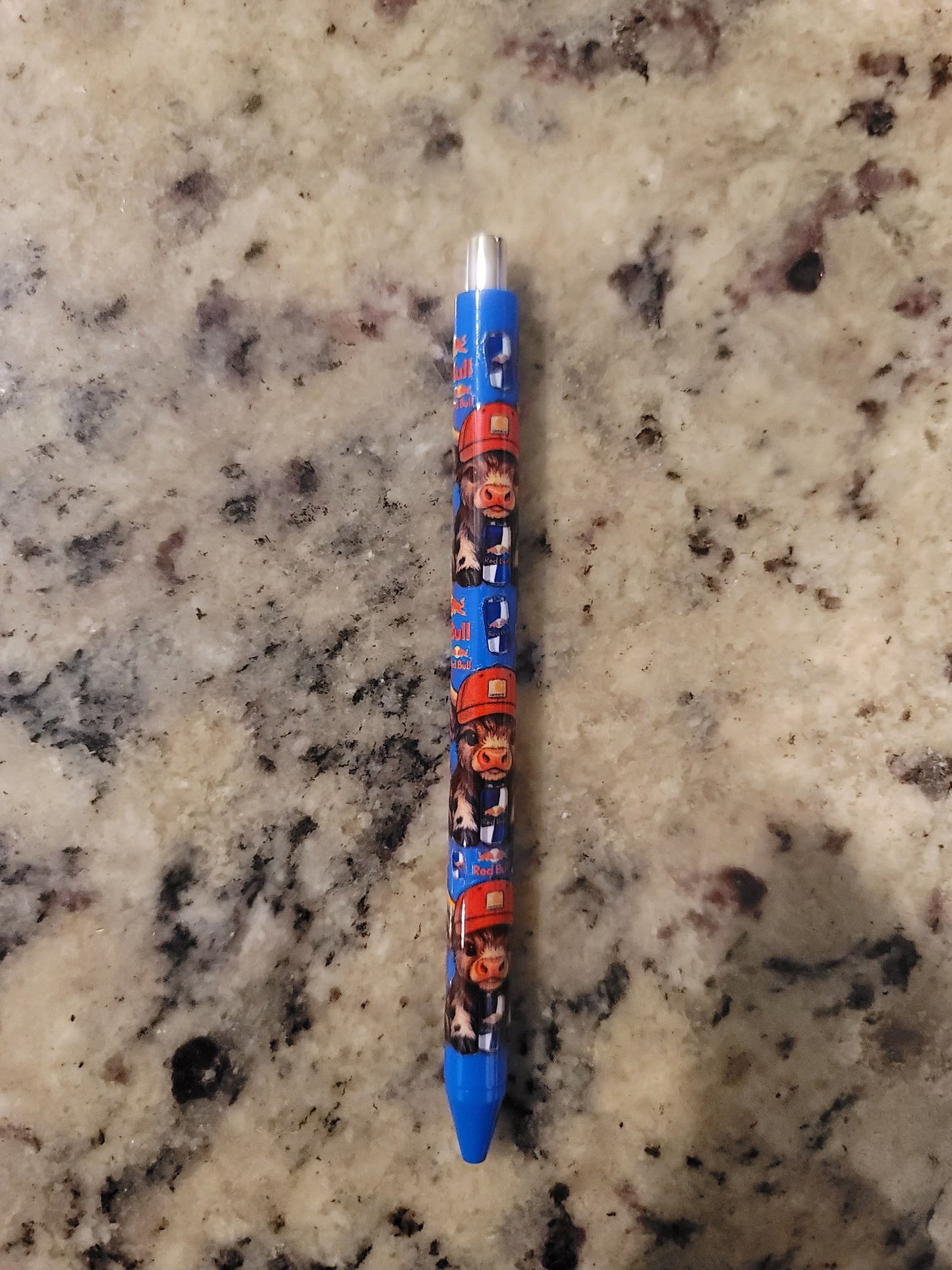 Western Highland Cow Inspired UV DTF Wrapped Pen | Farm Life Ballpoint Pen | Country Stationery Gift